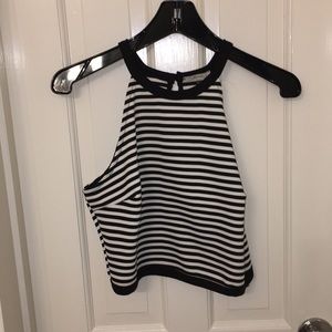 Black and White crop top